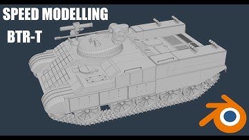 Russian BTR-T Heavy Armored Personnel Carrier | Blender Speed Modelling