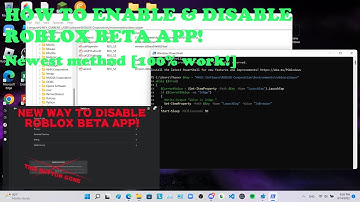 How to Enable & Disable Roblox Beta Application [100% WORKING METHOD!]