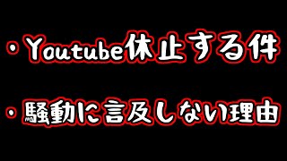 Youtubeを一旦休止する話と、例の騒動に言及しない理由について【2020/10/5】【布団ちゃん】