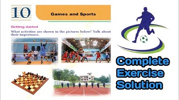 Class 10 ll Unit 10 ll Popularity of Different Sports in the World ll Exercise Solution