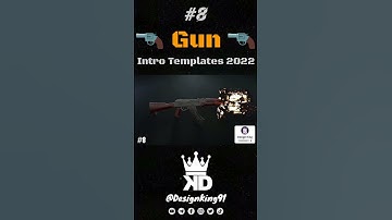 Gaming Gun Intro Template 8 For YouTube Gaming Channels 2022 No Text + No Copyright + Free Download
