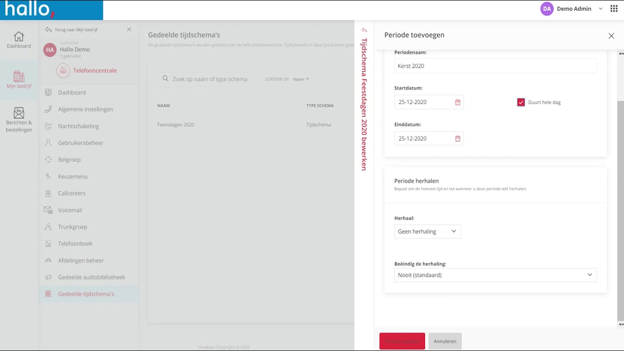 OneBase Schema aanmaken - YouTube