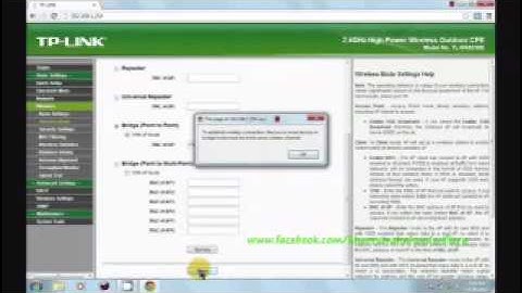 TP Link 5210 G point to point configure bridging guide URDU/HINDI