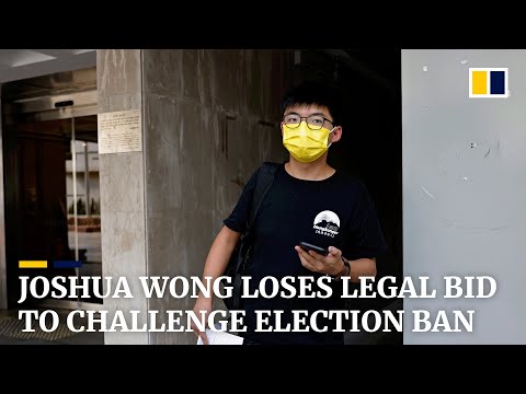 Hong Kong activist Joshua Wong loses legal bid to overturn district council elections ban