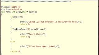 Program 5b: Hard LInks and Soft Links | Unix screenshot 2