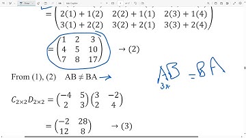 2-Matrix Algebra (Transpose, Symmetrically, Trace,Operation 2)