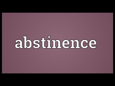 Abstinence Meaning