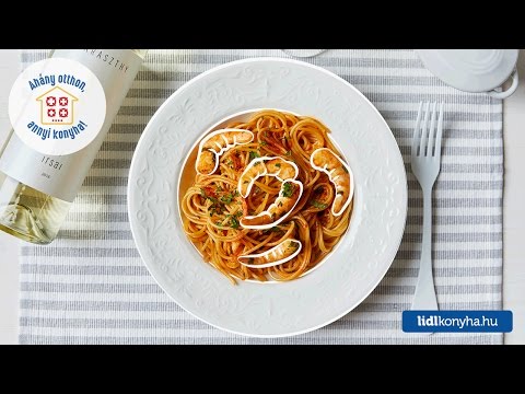 Videó: Spagetti Garnélával és Vörös Halakkal