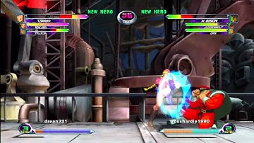 Felicia, Cammy, Sakura vs. Juggernaut, M.Bison, Dan (me)