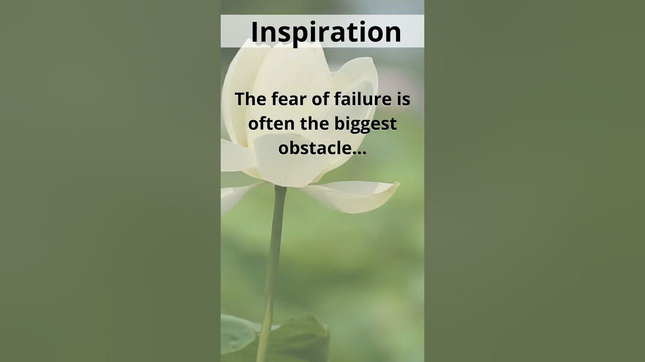 Fear Of Failure Stop You From Trying Don’t Let Fear of Failure Stop You from Trying! 🚀💪 - YouTube