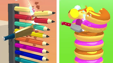 Slice It all - Very satisfying and relaxing ASMR Slicing game | Level 8461 🌈💕