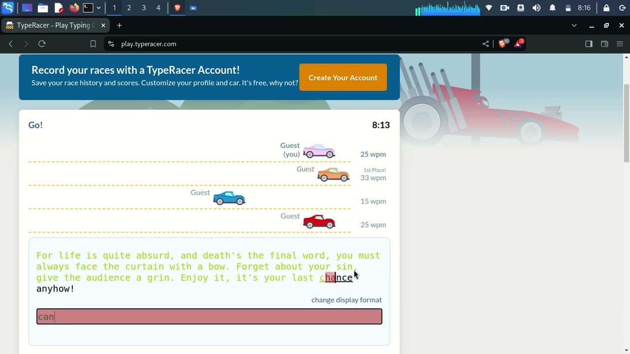 Ultimate TypeRacer Challenge: Speed Typing Showdown! | Day 02 Practice Type Writing