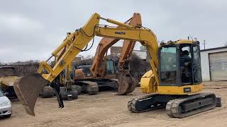 Komatsu PC78US-8 review and walk around 804 - YouTube