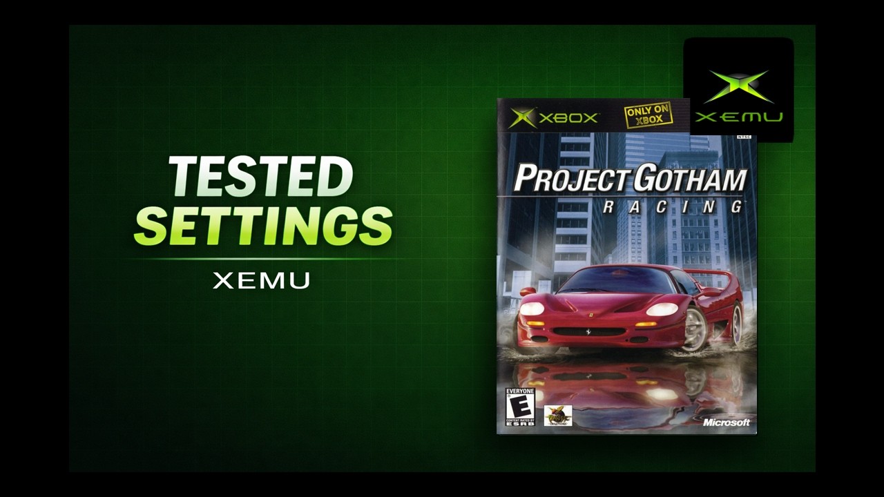 むーむページ Tested Xemu Settings for Project Gotham Racing (Xbox) + Gameplay
