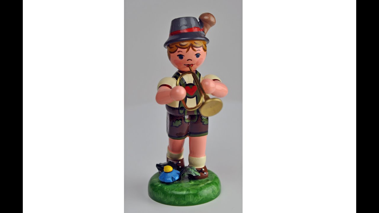 Hubrig Miniatur "Junge mit Trompete" - Hubrig Miniature "Boy with trumpet" (308h1004)