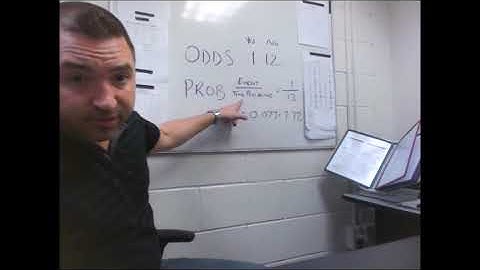 The Difference Between Odds and Probability (An Intro to Statistics Tutoring Video)