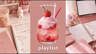 One page at a time.🍓 sparkling strawberry soda float & cozy study desk lofi ｜ 3 Hours 🍨