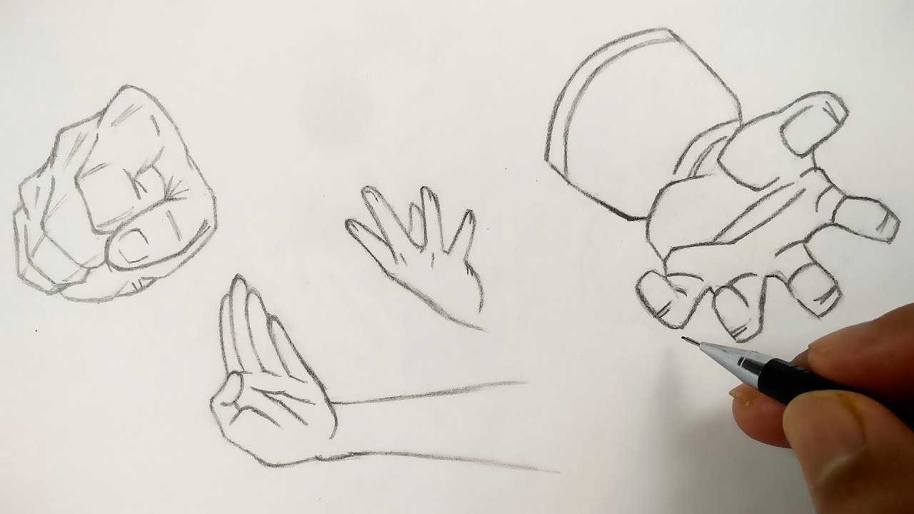 How To Draw Anime Hands Step by Step Drawing Guide by Dawn  DragoArt