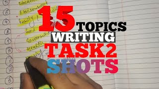#IELTS  WRITING TASK -2 #TOPICS