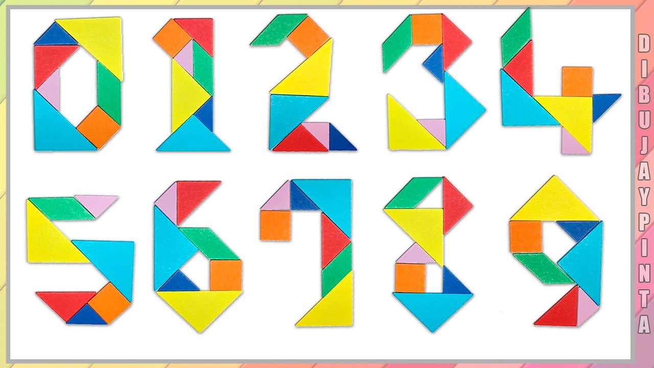 Aprende LOS NÚMEROS CON EL TANGRAM Para Niños