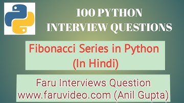 Fibonacci series in python