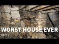 Stone Foundation Repair HOW TO Fix a COLLAPSED STONE FOUNDATION BASEMENT WALL Worst House Ever Pt 3