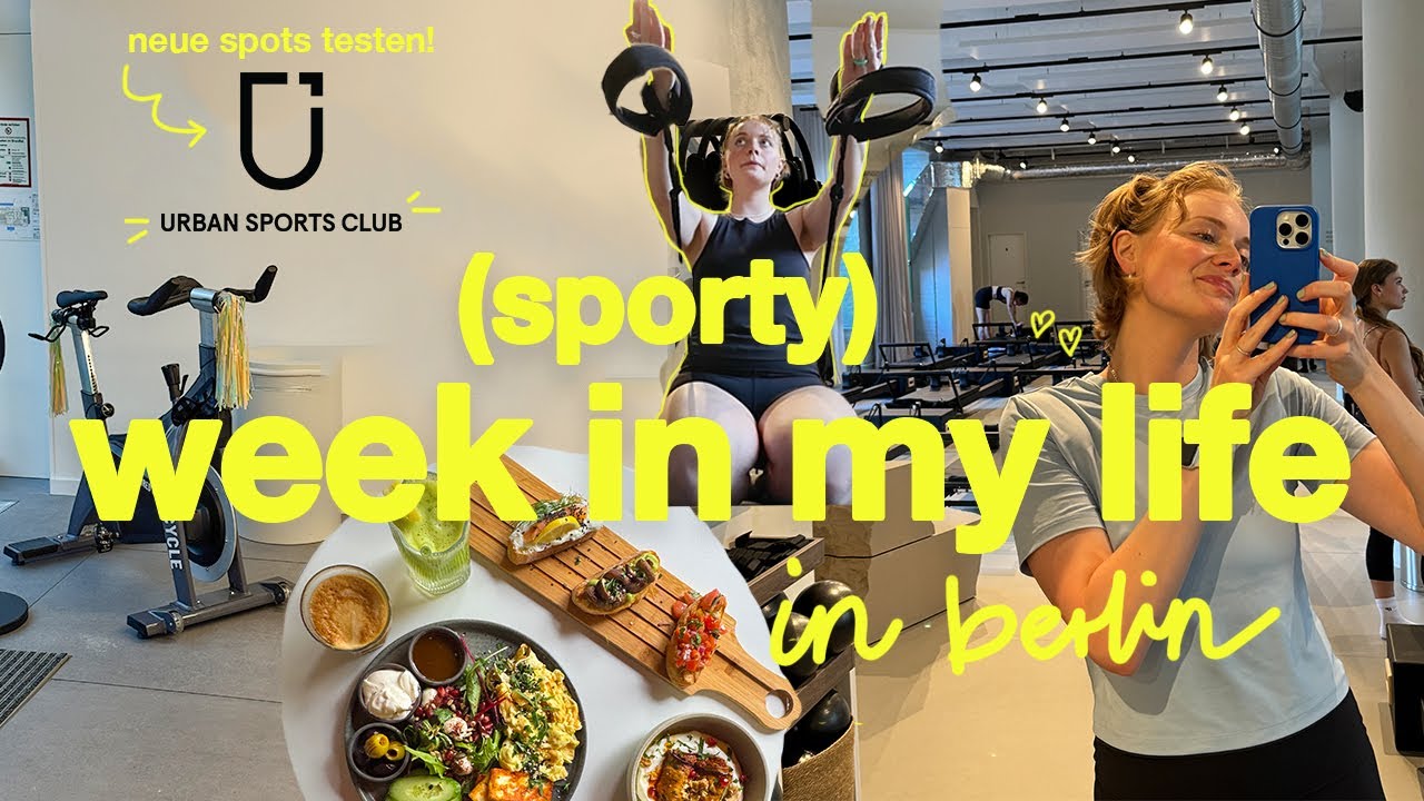 (sporty) week in my life 💪🏻 neue urban sports kurse ausprobieren, reformer pilates & rocycle! 💛
