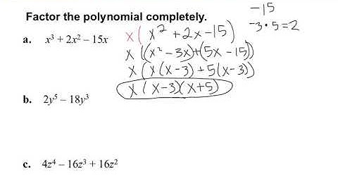 2.4 factor and solve polynomial equations part 1