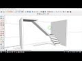 SketchUp - Tutorial Membuat tangga Bentuk L