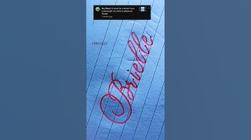 COMMENT YOUR NAME #brielle  CURSIVE WRITING #viral #ad #shorts #short#satisfying #penmanship #art