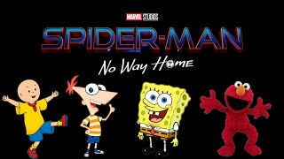 Spider-Man No Way Home Trailer Reaction! Caillou, Phineas, Elmo \& Spongebob