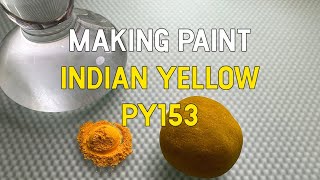 Indian Yellow Aka Py153 Aka Nickel Dioxime Yellow  Process  Of Making Watercolor Paint