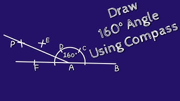 How to draw 160 degree angle with compass. shsirclasses.