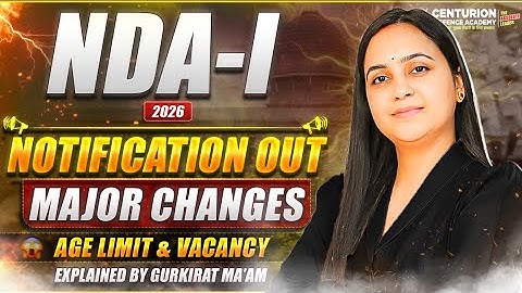 🚨 Major Changes in NDA 1 2026 Notification OUT! Eligibility & Seats | Full Analysis #nda2026