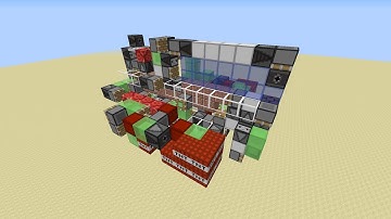 Minecraft Automatic start-stop flying machine with twin missiles