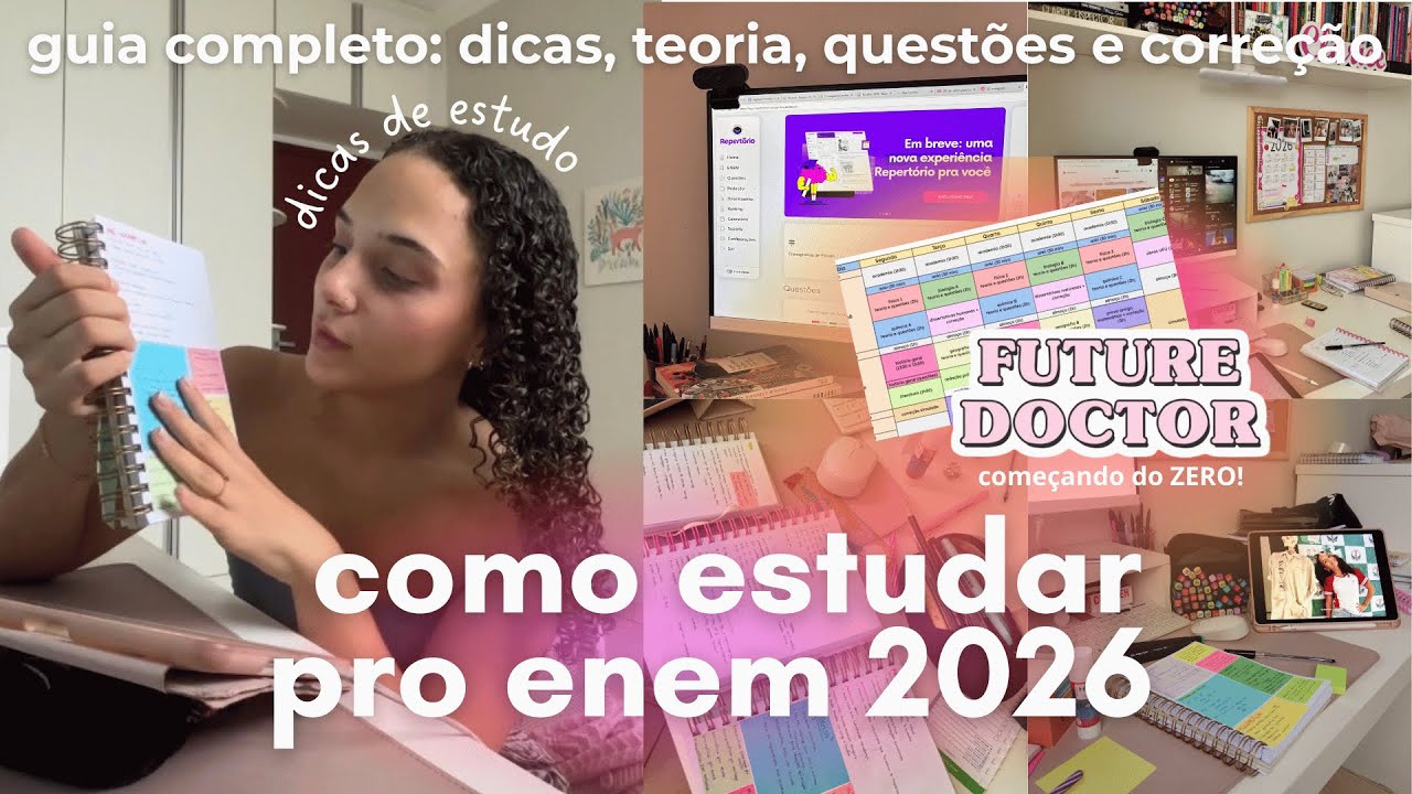 por onde começar a estudar pro enem? minhas dicas pra quem quer iniciar os estudos 📚✨