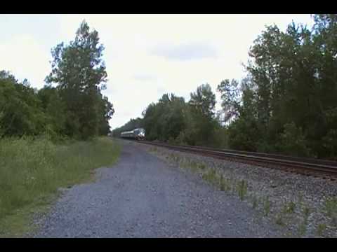 Amtrak "P63" Maple Leaf, Westbound near Port Byron...