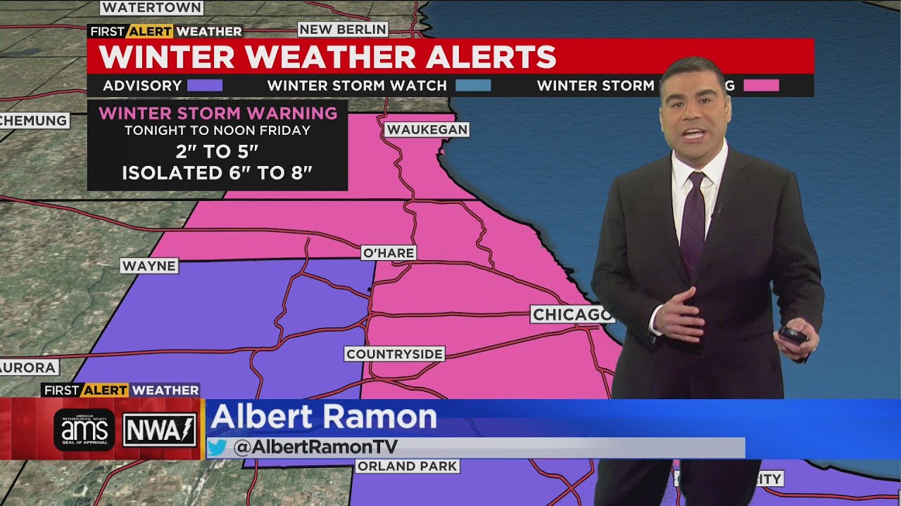 Winter Storm Warning: Rain, Then Snow Expected in Chicago Area ...