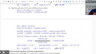 AP Chem Unit 8, Acid-Base: Practice Problems #9
