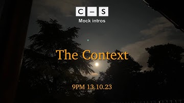 BBC The Context intro 9pm 13.10.23 MOCK