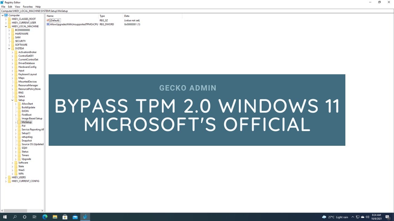 Microsoft Offers TPM 2.0 Bypass to Install Windows 11 on Unsupported PCs