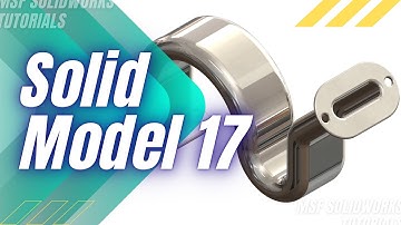 SolidWorks 2025 Tutorial for Beginners #70 | Solid Model 17 in SolidWorks-آموزش سالیدورکس