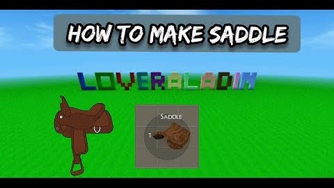 How to make saddle mini block craft
