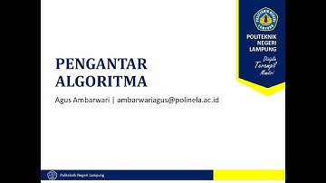 Algorithm - 1 Pengantar Algoritma