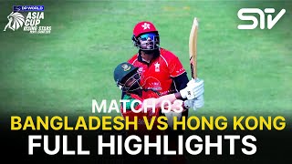 Full Highlights Bangladesh Vs Hong Kong Match 03 Asia Cup Rising Stars 2025 Zh1K