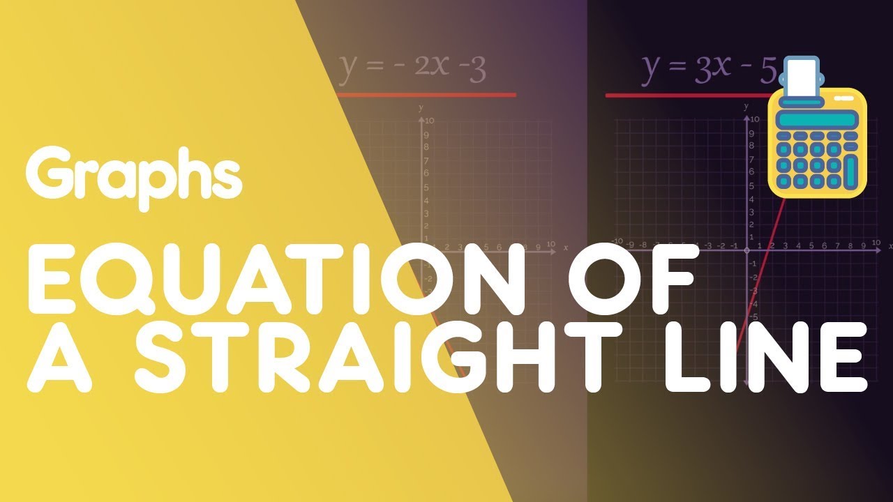 Equation Of A Straight Line Y Mx C Graphs Maths Fuseschool Youtube