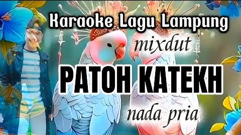 PATOH KATEKH Karaoke Lagu Lampung mixdut nada pria cipt. L Komar