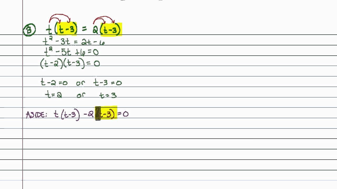 How are equations factored in algebra?