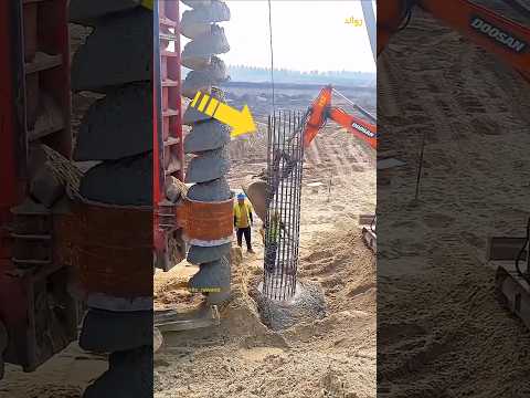 خازوقات خرسانية تغرس بعمق تحت الارض 