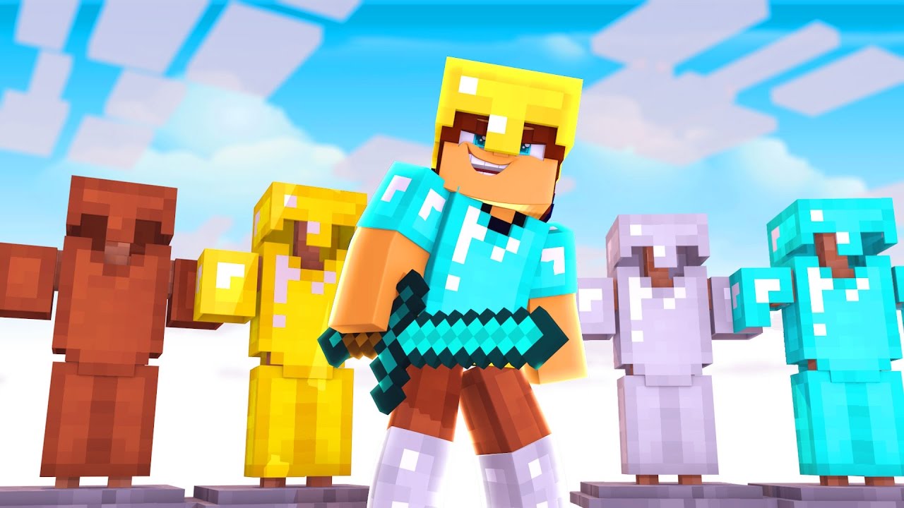 Minecraft: DESAFIO UPGRADE DE ARMADURA! (Sky Wars) ‹ Viros ›